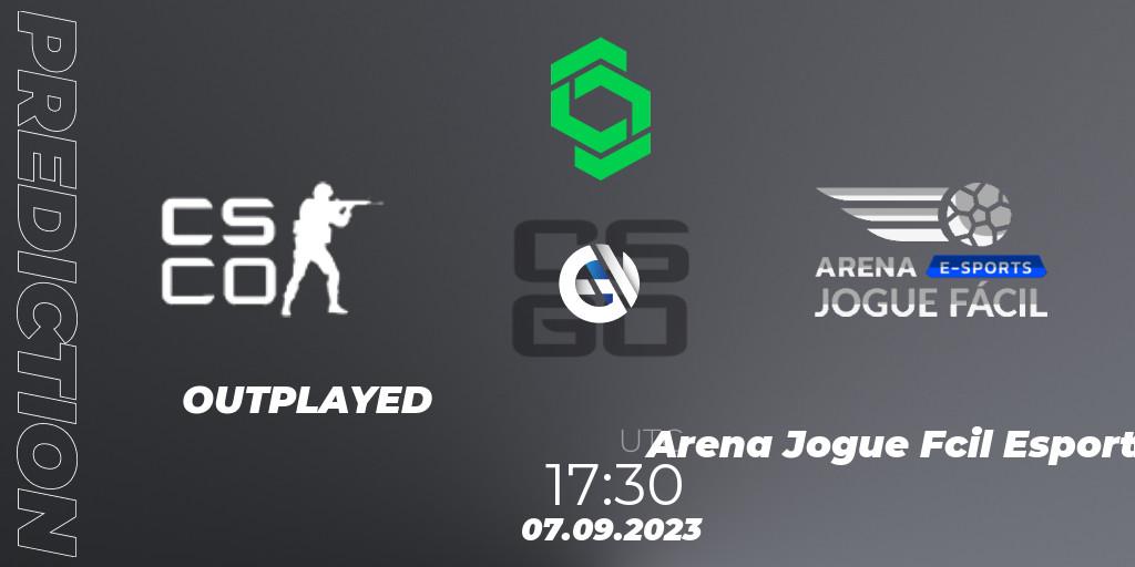 Pronóstico OUTPLAYED - Arena Jogue Fácil Esports. 07.09.2023 at 17:30, Counter-Strike (CS2), CCT South America Series #11: Closed Qualifier
