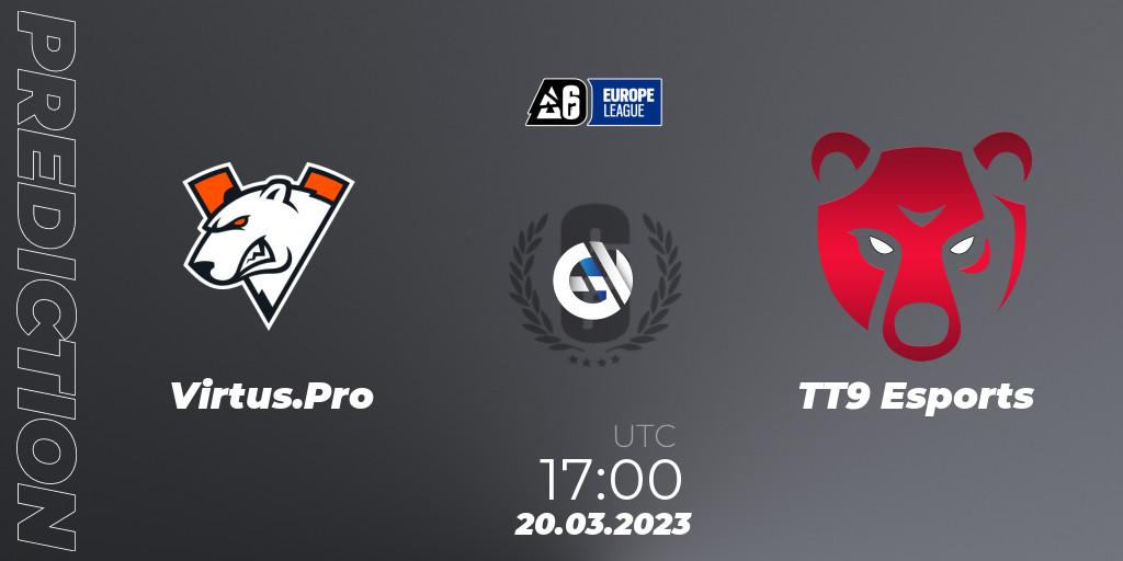 Pronóstico Virtus.Pro - TT9 Esports. 20.03.23, Rainbow Six, Europe League 2023 - Stage 1