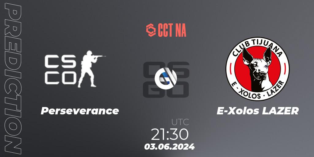 Pronóstico Perseverance Gaming - E-Xolos LAZER. 03.06.2024 at 21:30, Counter-Strike (CS2), CCT Season 2 North American Series #1