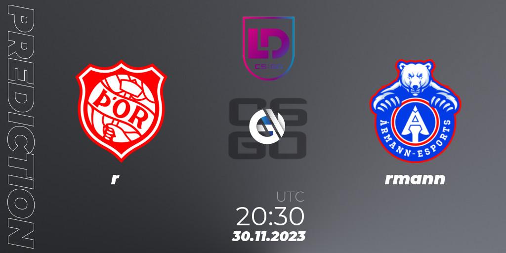 Pronóstico Þór - Ármann. 30.11.23, CS2 (CS:GO), Icelandic Esports League Season 8: Regular Season
