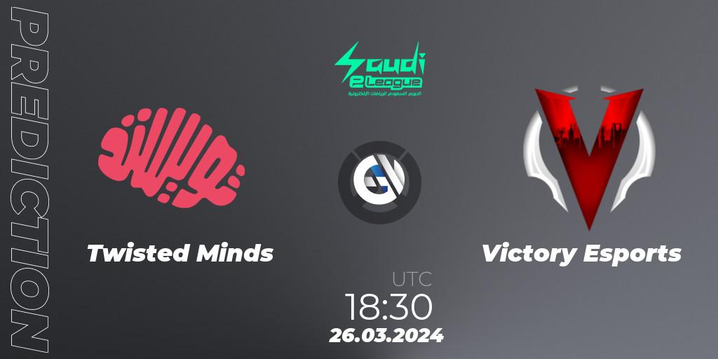 Pronóstico Twisted Minds - Victory Esports. 26.03.24, Overwatch, Saudi eLeague 2024 - Major 1