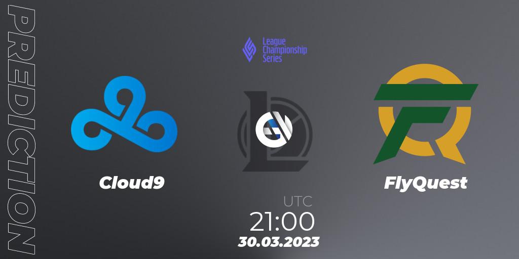 Pronóstico Cloud9 - FlyQuest. 30.03.2023 at 21:00, LoL, LCS Spring 2023 - Playoffs