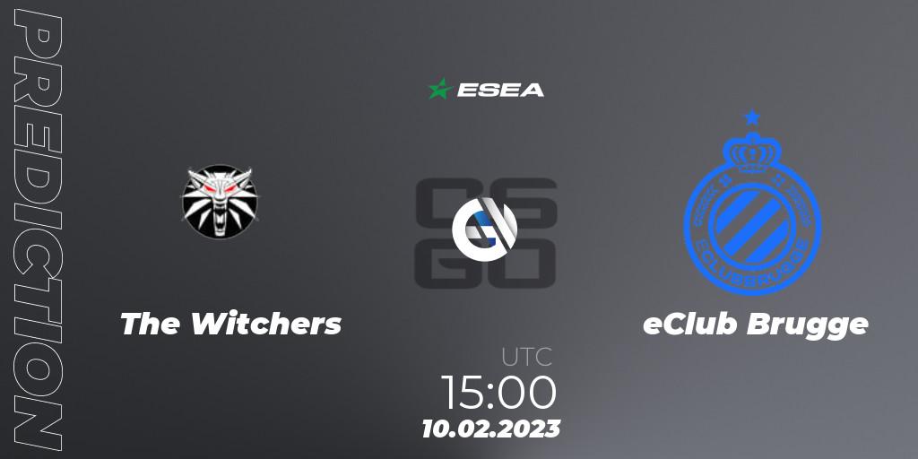 Pronóstico The Witchers - eClub Brugge. 10.02.23, CS2 (CS:GO), ESEA Season 44: Advanced Division - Europe