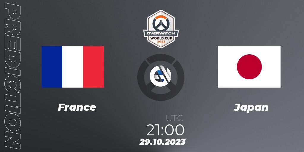 Pronóstico France - Japan. 29.10.23, Overwatch, Overwatch World Cup 2023