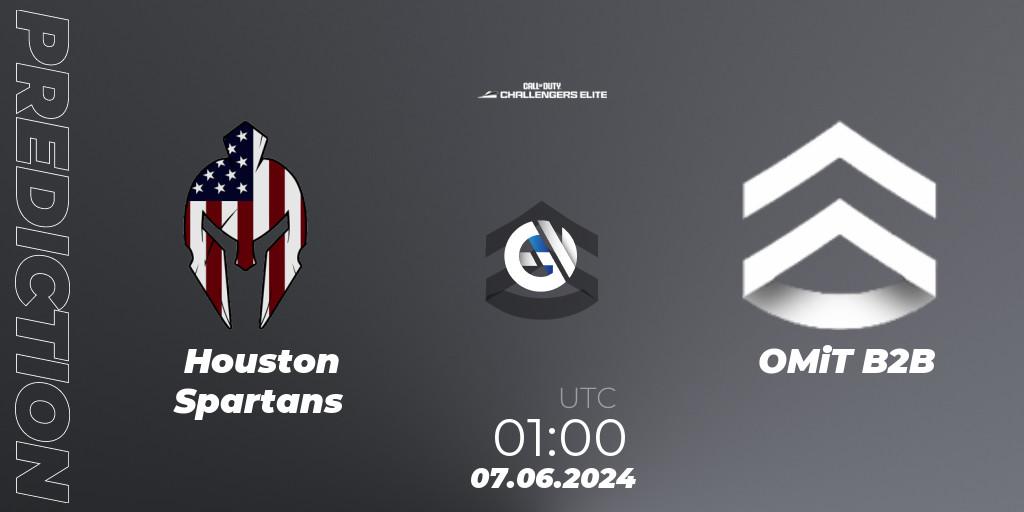 Pronóstico Houston Spartans - OMiT B2B. 07.06.2024 at 00:00, Call of Duty, Call of Duty Challengers 2024 - Elite 3: NA