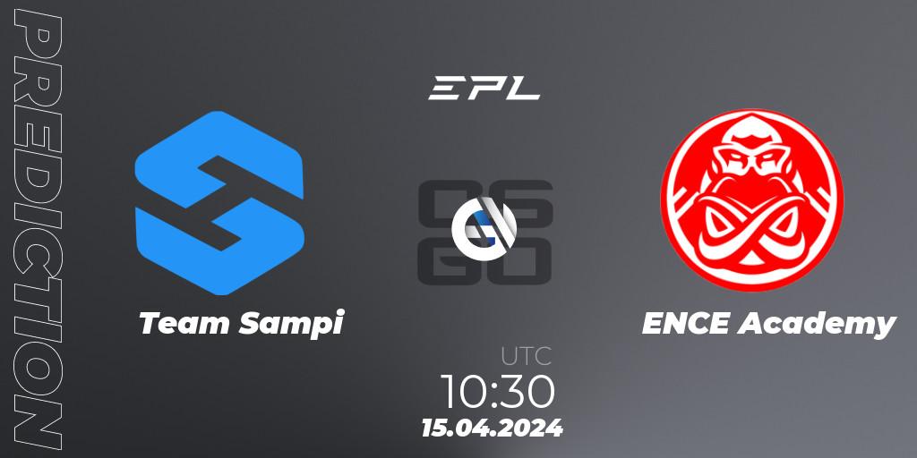 Pronóstico Team Sampi - ENCE Academy. 15.04.24, CS2 (CS:GO), European Pro League Season 15