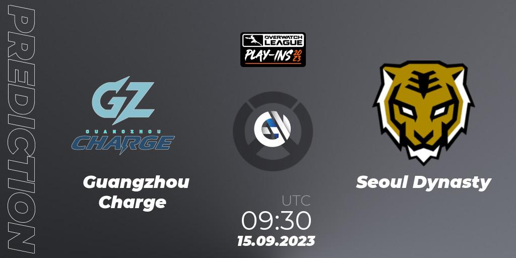 Pronóstico Guangzhou Charge - Seoul Dynasty. 15.09.23, Overwatch, Overwatch League 2023 - Play-Ins