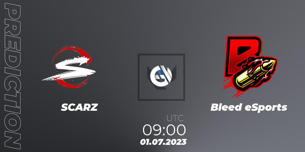 Pronóstico SCARZ - Bleed eSports. 01.07.23, VALORANT, VALORANT Challengers Ascension 2023: Pacific - Group Stage