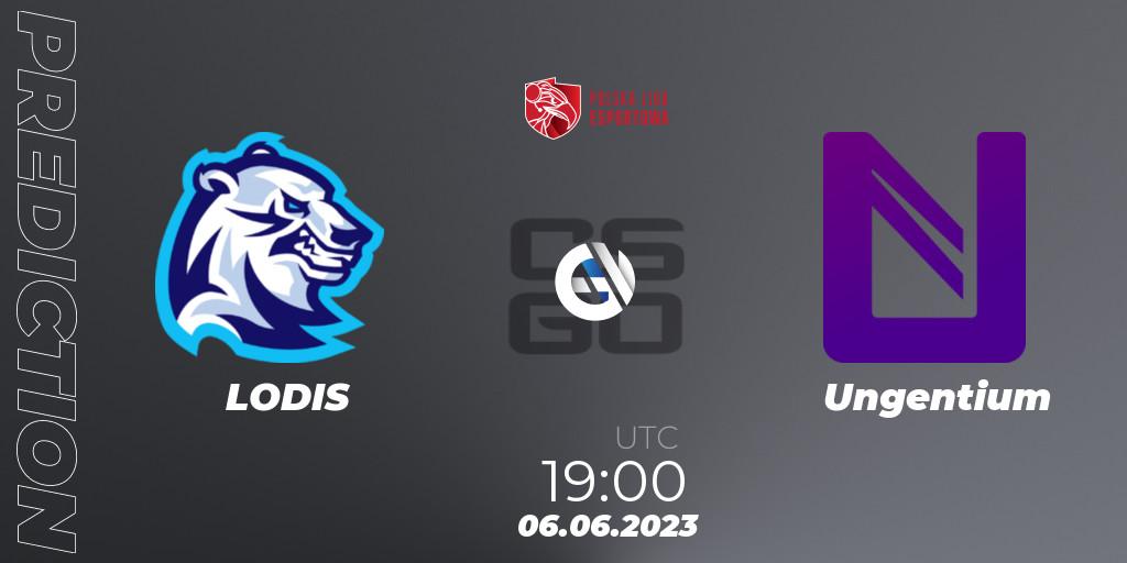 Pronóstico LODIS - Ungentium. 06.06.23, CS2 (CS:GO), Polish Esports League 2023 Split 2