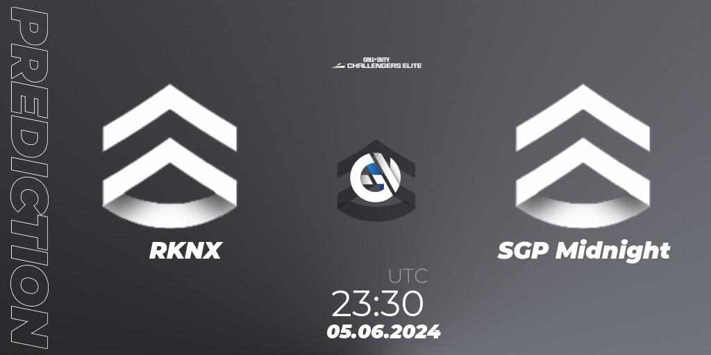 Pronóstico RKNX - SGP Midnight. 05.06.2024 at 22:30, Call of Duty, Call of Duty Challengers 2024 - Elite 3: NA