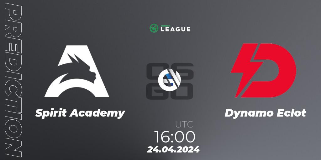 Pronóstico Spirit Academy - Dynamo Eclot. 24.04.24, CS2 (CS:GO), ESEA Season 49: Advanced Division - Europe