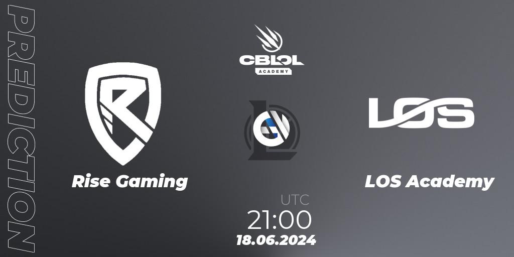 Pronóstico Rise Gaming - LOS Academy. 18.06.2024 at 21:00, LoL, CBLOL Academy 2024