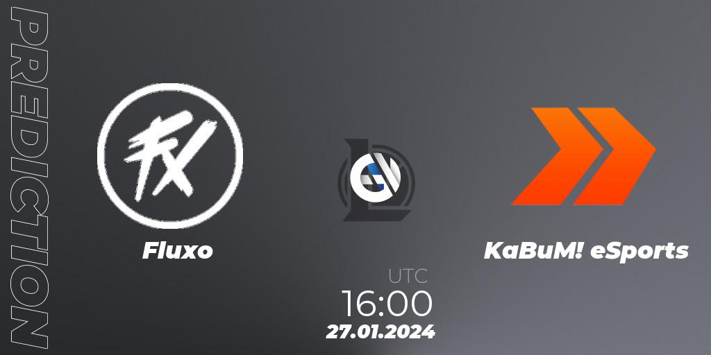 Pronóstico Fluxo - KaBuM! eSports. 27.01.2024 at 16:00, LoL, CBLOL Split 1 2024 - Group Stage