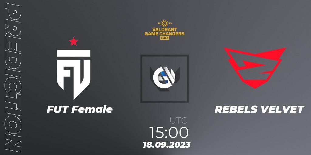 Pronóstico FUT Female - REBELS VELVET. 18.09.2023 at 15:00, VALORANT, VCT 2023: Game Changers EMEA Stage 3 - Group Stage