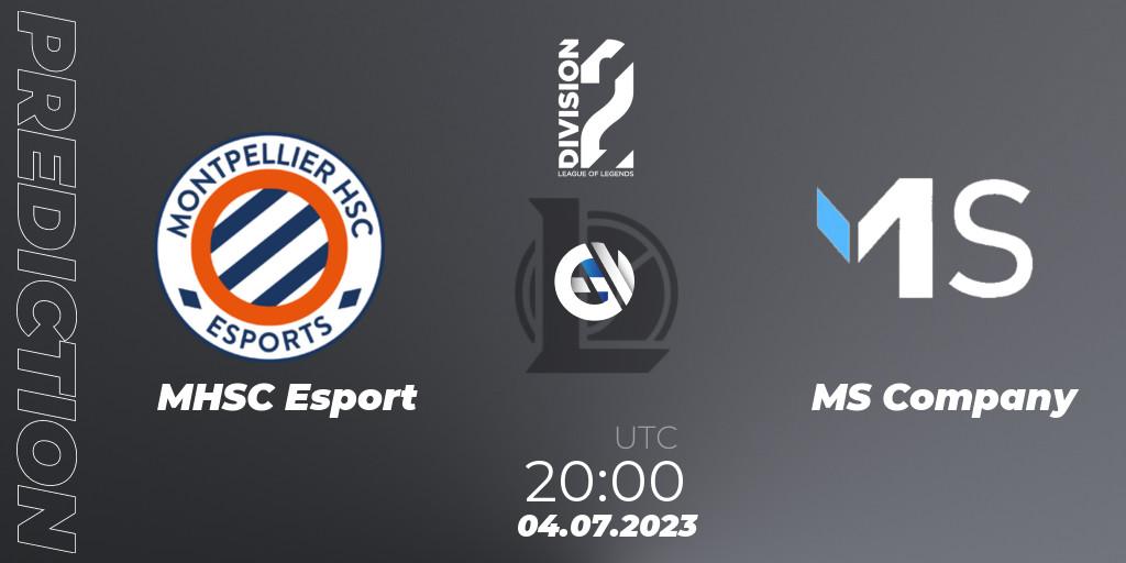 Pronóstico MHSC Esport - MS Company. 04.07.2023 at 20:00, LoL, LFL Division 2 Summer 2023 - Group Stage