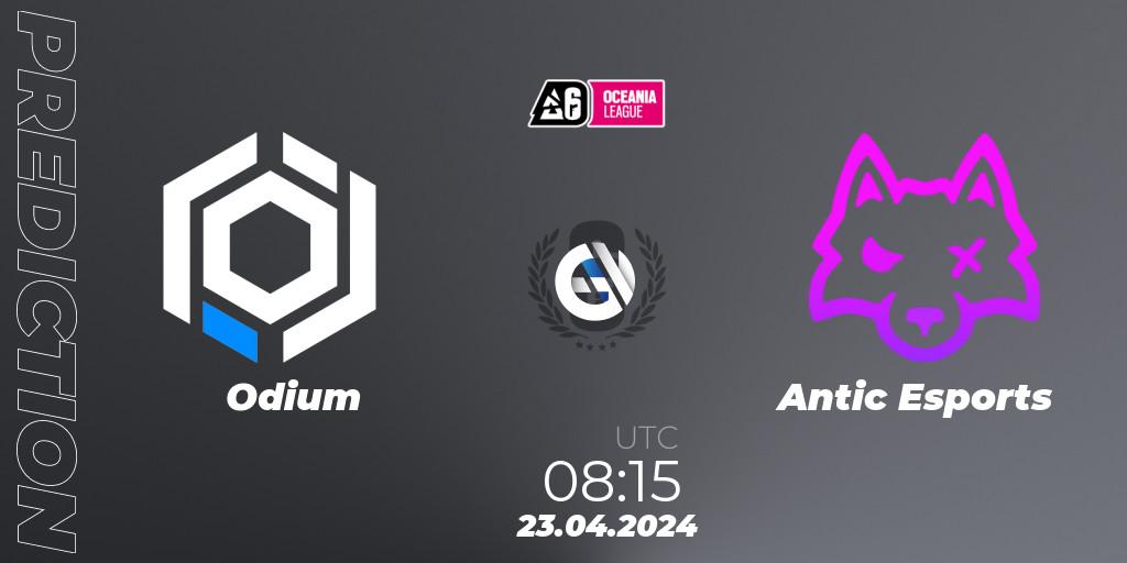 Pronóstico Odium - Antic Esports. 23.04.2024 at 08:15, Rainbow Six, Oceania League 2024 - Stage 1