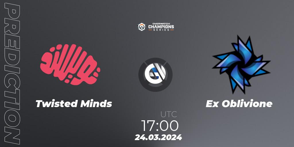 Pronóstico Twisted Minds - Ex Oblivione. 24.03.24, Overwatch, Overwatch Champions Series 2024 - EMEA Stage 1 Main Event