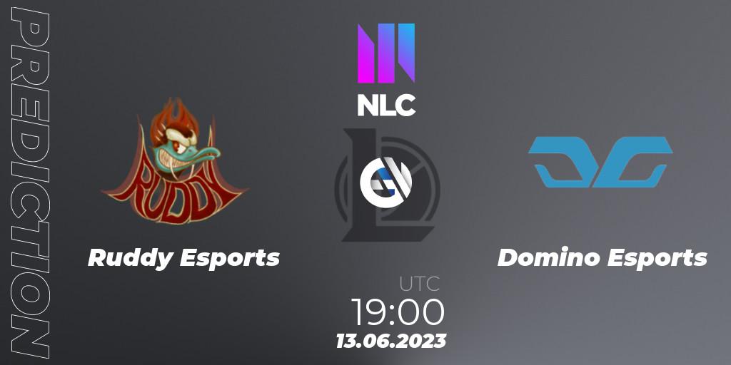 Pronóstico Ruddy Esports - Domino Esports. 13.06.23, LoL, NLC Summer 2023 - Group Stage