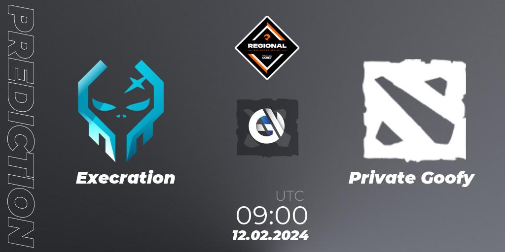 Pronóstico Execration - Private Goofy. 12.02.2024 at 10:00, Dota 2, RES Regional Series: SEA #1