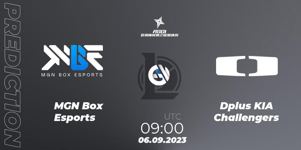 Pronóstico MGN Box Esports - Dplus KIA Challengers. 06.09.2023 at 09:00, LoL, Asia Star Challengers Invitational 2023