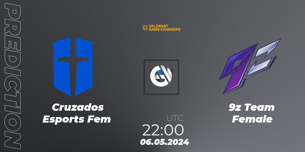 Pronóstico Cruzados Esports Fem - 9z Team Female. 06.05.2024 at 22:00, VALORANT, VCT 2024: Game Changers LAS - Opening