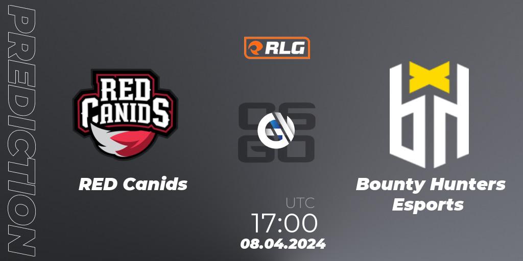 Pronóstico RED Canids - Bounty Hunters Esports. 08.04.24, CS2 (CS:GO), RES Latin American Series #3