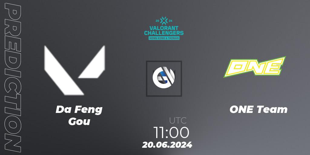 Pronóstico Da Feng Gou - ONE Team. 20.06.2024 at 11:00, VALORANT, VALORANT Challengers Hong Kong and Taiwan 2024: Split 2