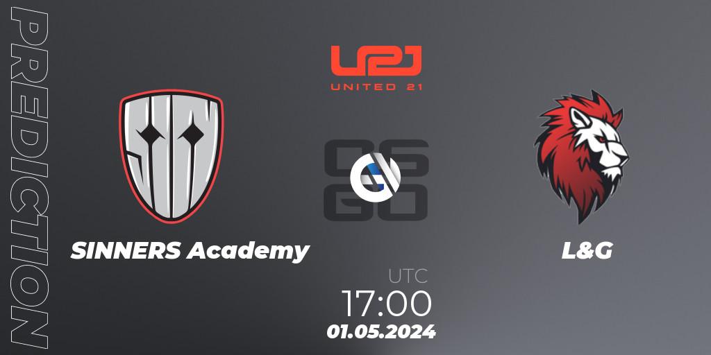 Pronóstico SINNERS Academy - L&G. 01.05.2024 at 17:00, Counter-Strike (CS2), United21 Season 13: Division 2