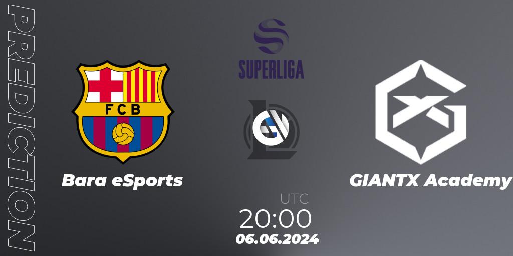Pronóstico Barça eSports - GIANTX Academy. 06.06.2024 at 20:00, LoL, LVP Superliga Summer 2024