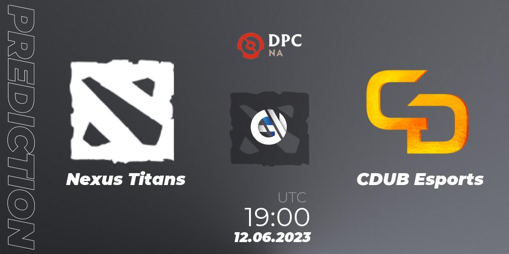 Pronóstico Nexus Titans - CDUB Esports. 12.06.23, Dota 2, DPC 2023 Tour 3: NA Division II (Lower)