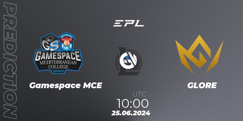 Pronóstico Gamespace MCE - GLORE. 25.06.2024 at 10:00, LoL, European Pro League: Season 2