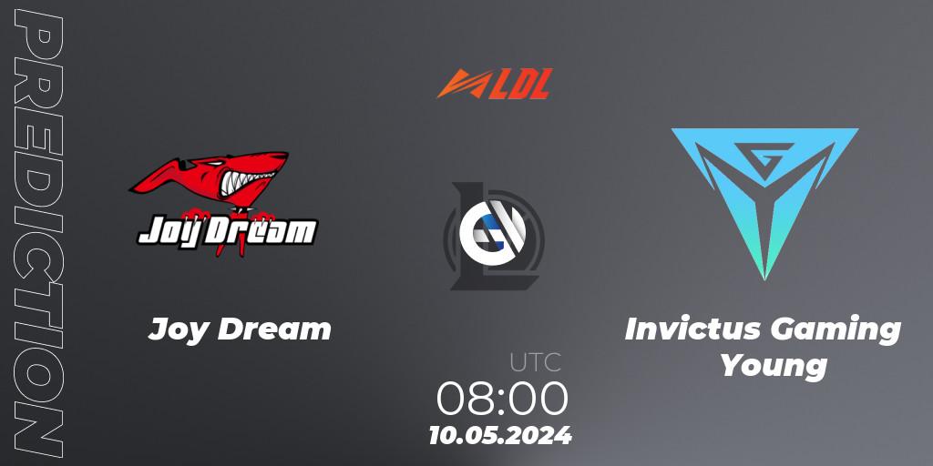 Pronóstico Joy Dream - Invictus Gaming Young. 10.05.2024 at 08:00, LoL, LDL 2024 - Stage 2