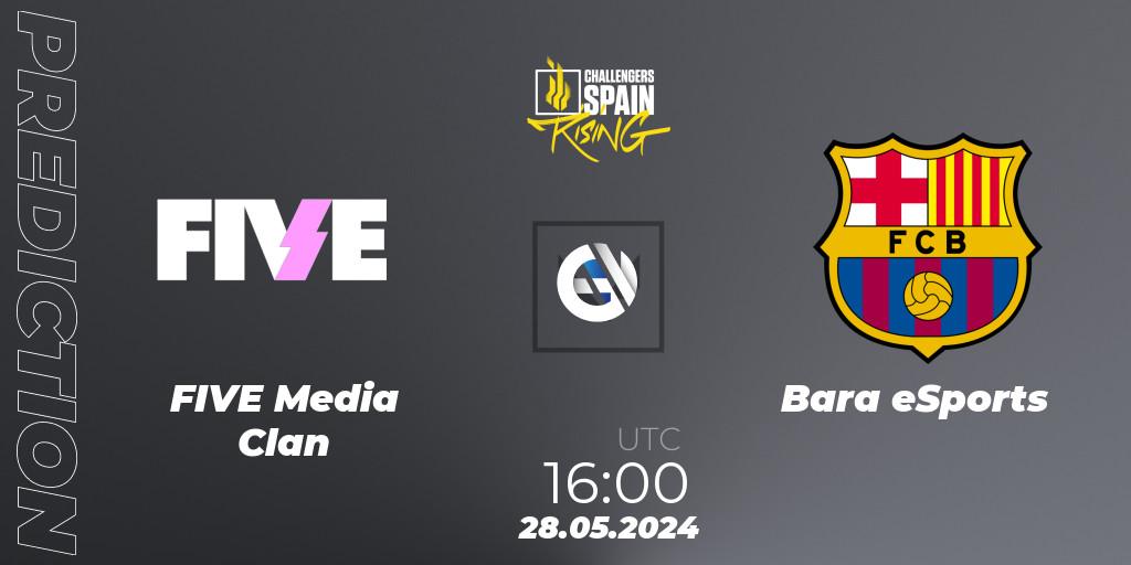 Pronóstico FIVE Media Clan - Barça eSports. 28.05.2024 at 17:00, VALORANT, VALORANT Challengers 2024 Spain: Rising Split 2