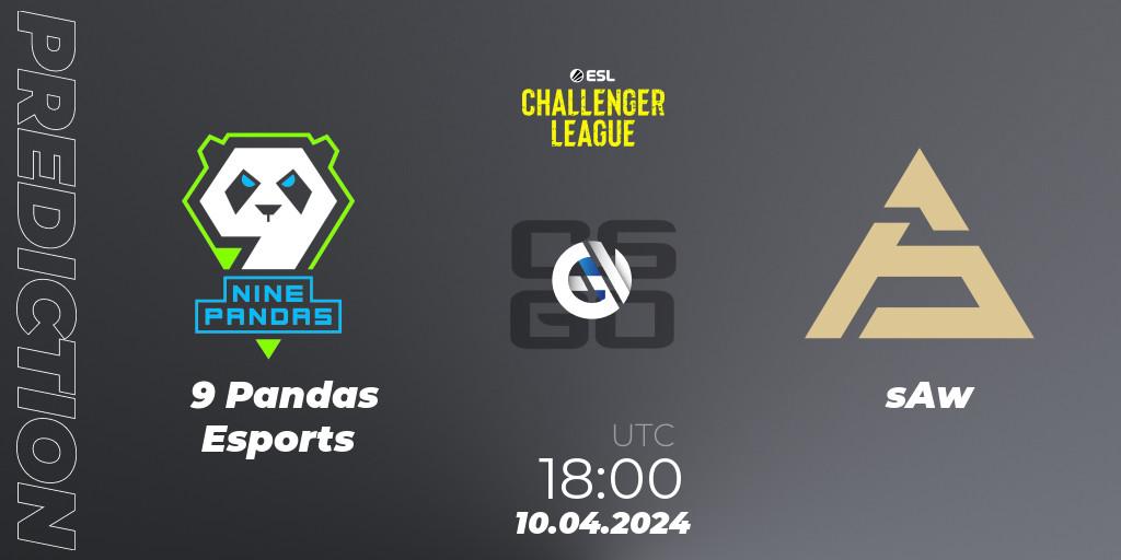 Pronóstico 9 Pandas Esports - sAw. 10.04.24, CS2 (CS:GO), ESL Challenger League Season 47: Europe