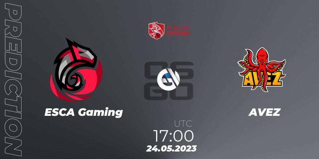 Pronóstico ESCA Gaming - AVEZ. 24.05.2023 at 17:00, Counter-Strike (CS2), Polish Esports League 2023 Split 2