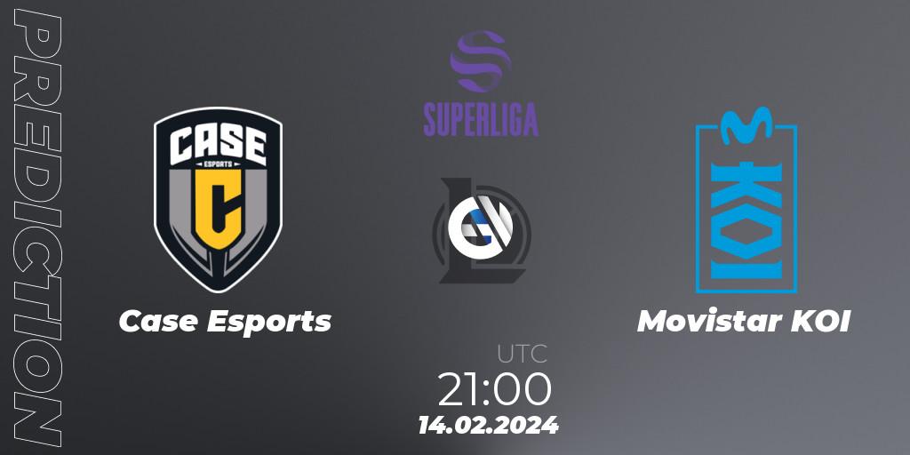 Pronóstico Case Esports - Movistar KOI. 14.02.2024 at 21:00, LoL, Superliga Spring 2024 - Group Stage
