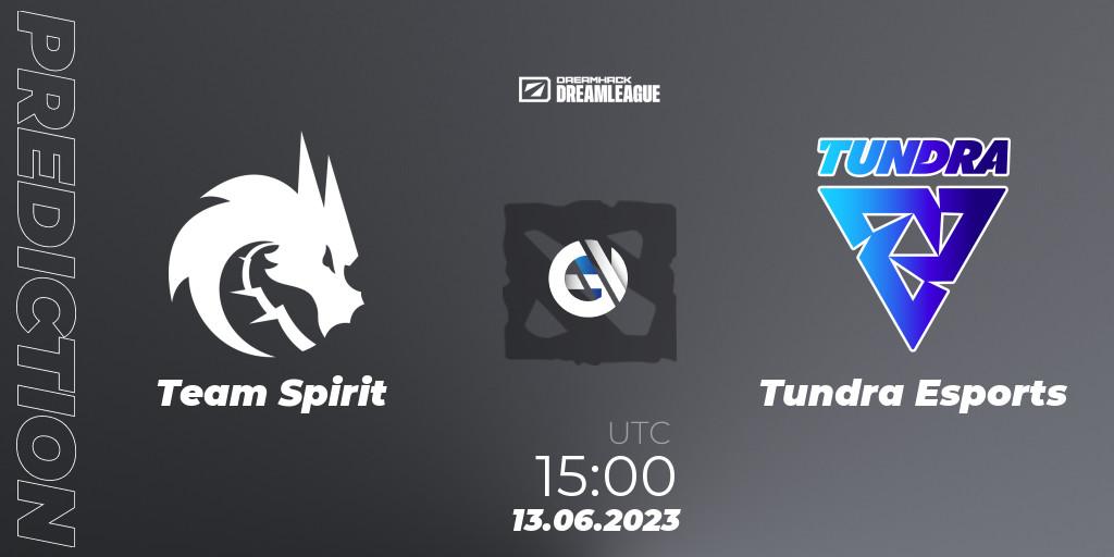 Pronóstico Team Spirit - Tundra Esports. 13.06.23, Dota 2, DreamLeague Season 20 - Group Stage 1