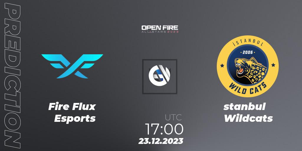Pronóstico Fire Flux Esports - İstanbul Wildcats. 23.12.2023 at 17:45, VALORANT, Open Fire All Stars 2023
