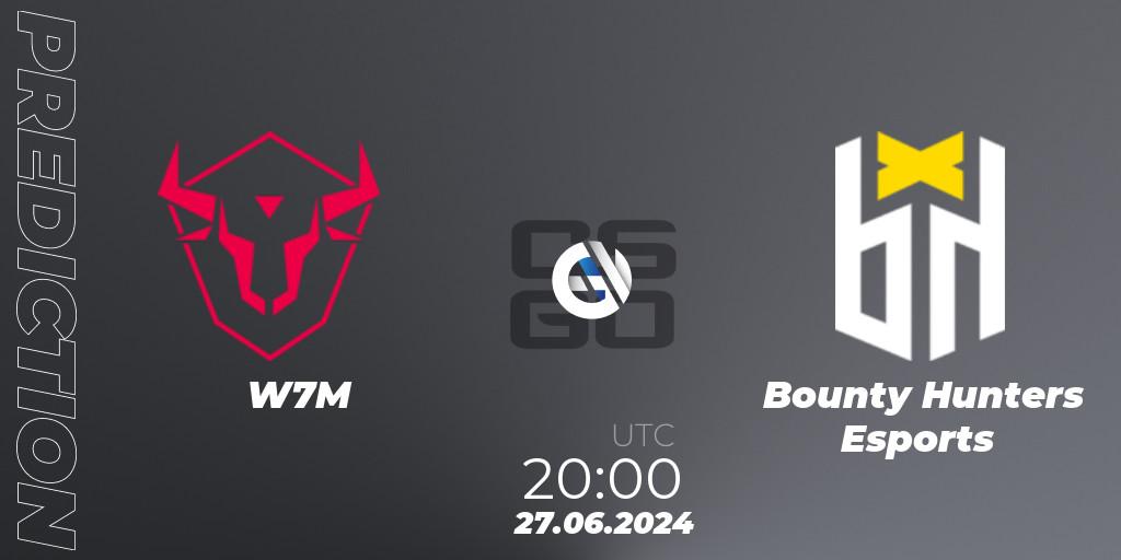 Pronóstico W7M - Bounty Hunters Esports. 27.06.2024 at 20:00, Counter-Strike (CS2), Aorus League 2024 Season 1: Brazil