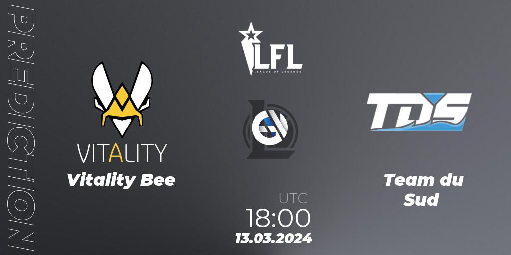 Pronóstico Vitality Bee - Team du Sud. 13.03.24, LoL, LFL Spring 2024