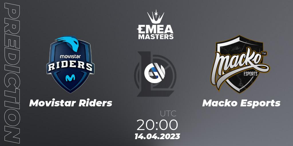 Pronóstico Movistar Riders - Macko Esports. 14.04.2023 at 20:00, LoL, EMEA Masters Spring 2023 - Group Stage