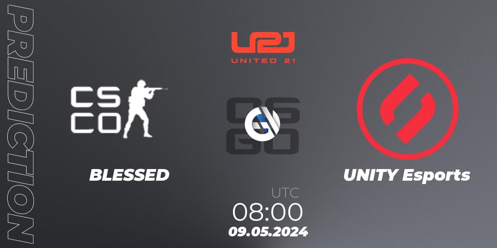 Pronóstico BLESSED - UNITY Esports. 09.05.2024 at 08:00, Counter-Strike (CS2), United21 Season 15