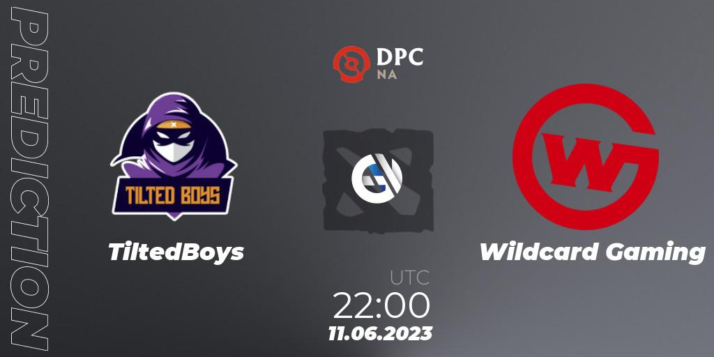 Pronóstico TiltedBoys - Wildcard Gaming. 11.06.23, Dota 2, DPC 2023 Tour 3: NA Division II (Lower)