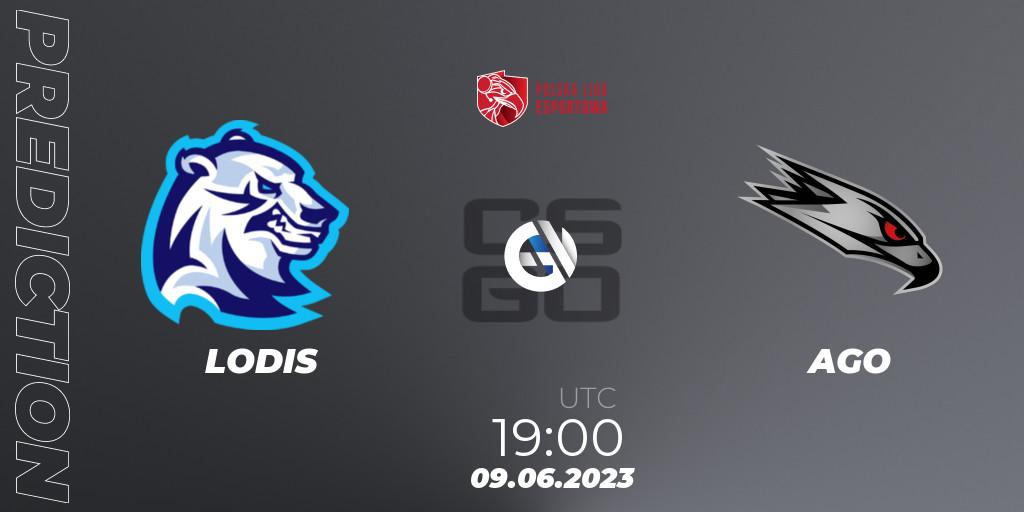 Pronóstico LODIS - AGO. 09.06.23, CS2 (CS:GO), Polish Esports League 2023 Split 2