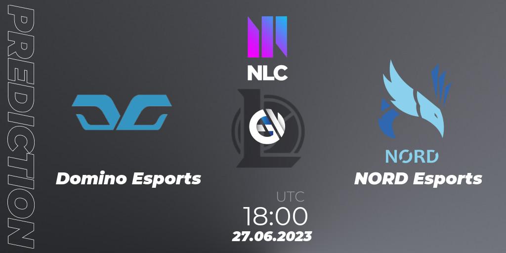 Pronóstico Domino Esports - NORD Esports. 27.06.2023 at 18:15, LoL, NLC Summer 2023 - Group Stage