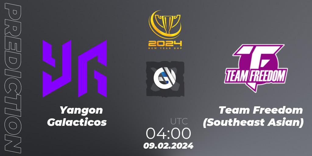 Pronóstico Yangon Galacticos - Team Freedom (Southeast Asian). 09.02.2024 at 05:18, Dota 2, New Year Cup 2024