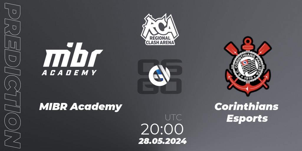 Pronóstico MIBR Academy - Corinthians Esports. 29.05.2024 at 00:00, Counter-Strike (CS2), Regional Clash Arena South America: Closed Qualifier