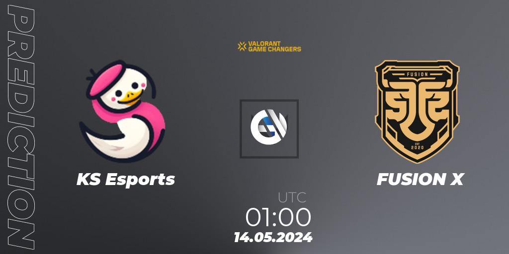 Pronóstico KS Esports - FUSION X. 14.05.2024 at 01:00, VALORANT, VCT 2024: Game Changers LAN - Opening