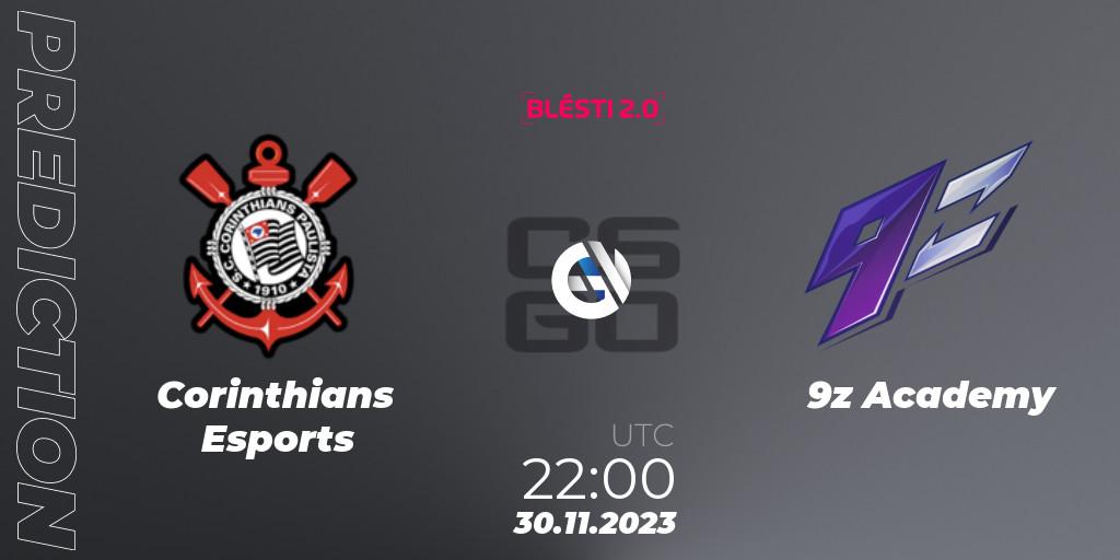 Pronóstico Corinthians Esports - 9z Academy. 30.11.2023 at 17:00, Counter-Strike (CS2), BLÉSTI 2.0