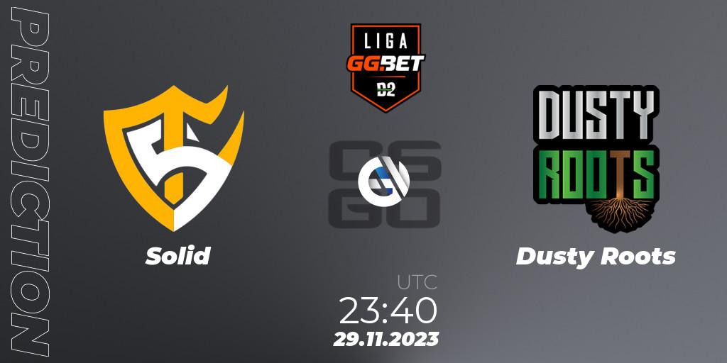 Pronóstico Solid - Dusty Roots. 29.11.2023 at 23:00, Counter-Strike (CS2), Dust2 Brasil Liga Season 2